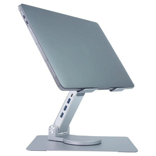 Adjustable Laptop Stand - 360° Rotating Base for 13-17" Laptops
